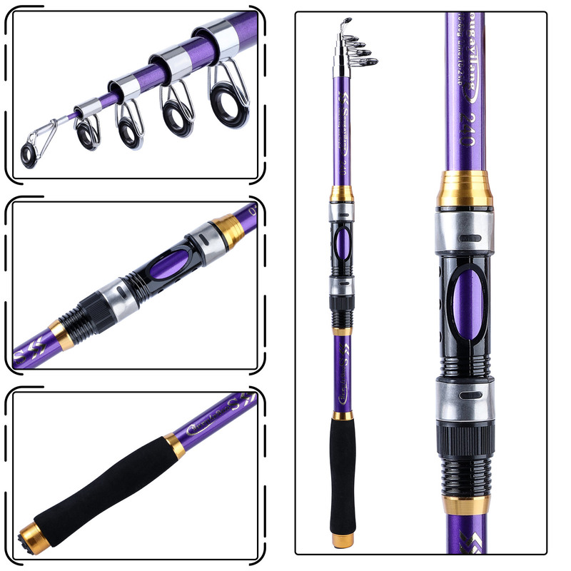 Sougayilang 4 Colors Telescopi - Fishing Boat Fiberglass ulasan dan harga